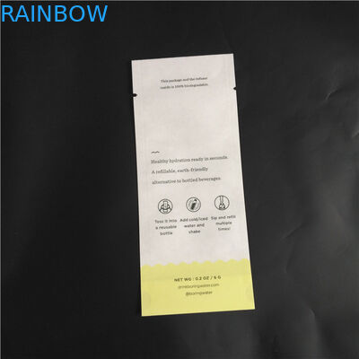 에어백 3 측면 시일 파우치를 패키징하는 Eco 친구 미생물에 의해 분해된 크라프트 지 PLA 합성물 식품 파우더 양념