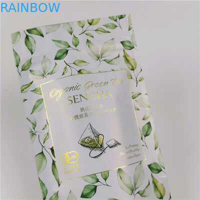 CMYK ISO VMPET 알루미늄 호일 티 파우치 120mic MOPP 스탠드 업 지퍼 백