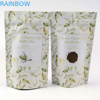 VMPET FDA Cmyk 무광 알루미늄 호일 파우치 150mic 말차 차 분말