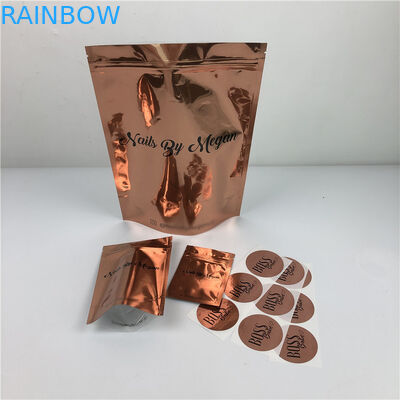 120mic MOPP CMYK 플라스틱 의류 포일 백 SGS 지우기 지플락 마일라 백