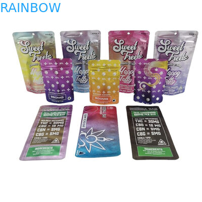 SGS 120mic MOPP 어린이 저항하는 Mylar 부대 500mg VMPET 사탕 식용