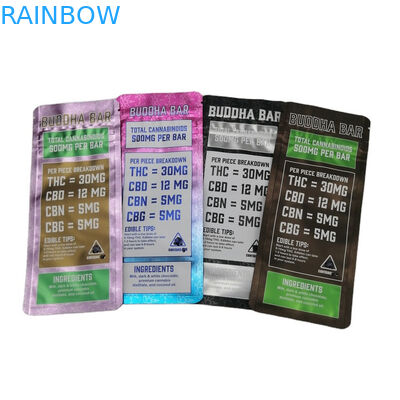 SGS 120mic MOPP 어린이 저항하는 Mylar 부대 500mg VMPET 사탕 식용