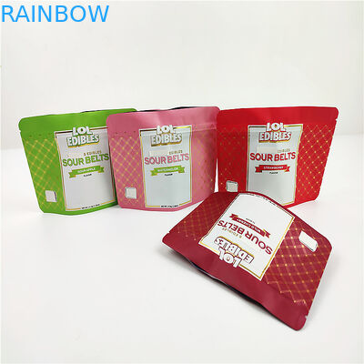 Mopp 180mic 3.5g 쿠키 Mylar 가방 SGS PET 냄새 방지 지퍼 가방