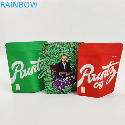 SGS 100mic CMYK 생분해성 냄새 증거 가방 재밀봉 가능한 VMPET MOPP