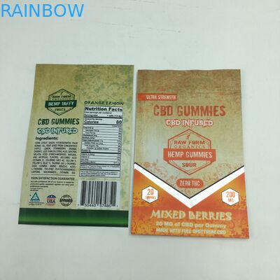 사용자 정의 인쇄 1g 3.5g 재활용 냄새 방지 지퍼 거미 곰 CBD 작은 스탠드 식용 3.5g mylar 잡초 가방