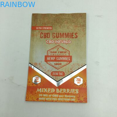 사용자 정의 인쇄 1g 3.5g 재활용 냄새 방지 지퍼 거미 곰 CBD 작은 스탠드 식용 3.5g mylar 잡초 가방