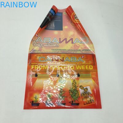 CBD 포켓 래퍼 플랫 Ziplock 시가 담배 잎 포장 가방 플라스틱 Mylar 포장 가방