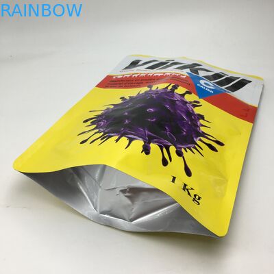 스탠드 업 복합 적층 알루미늄 호일 유장 단백질 분말 식품 보관 포장 가방 지플락 1kg 식품 분말 가방