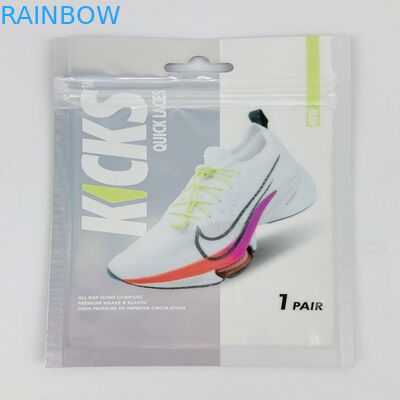 재사용할 수 있는 플라스틱 소형 지퍼 주머니 신발 패드 포장은 신발끈을 위한 3개의 옆 물개 부대를 자루에 넣습니다