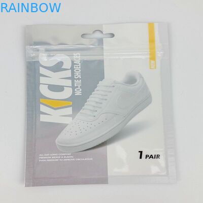 재사용할 수 있는 플라스틱 소형 지퍼 주머니 신발 패드 포장은 신발끈을 위한 3개의 옆 물개 부대를 자루에 넣습니다