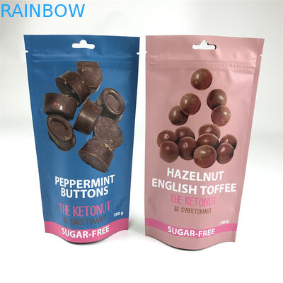 CMYK 110mic 지퍼 스탠드 업 파우치 식용 대마 어린이 증거 Mylar 가방