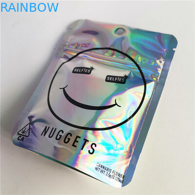 광택이 없는 광택 있는 12C VMPET Cbd 지퍼 부대를 포장하는 3.5g Cbd 초본 향