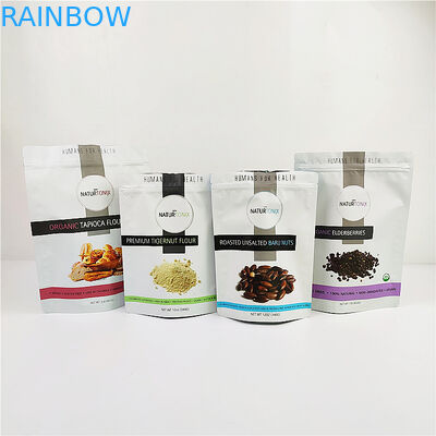 평가된 200mic CMYK 알루미늄 호일 지플락 백 VMPET THC CBD 포장 백