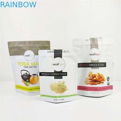 100mic CMYK 플레스틱 포장 주머니 곡물 ISO 사진 요판 Mylar는 주머니를 위로 서 있습니다