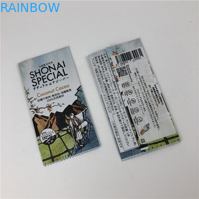 초콜렛/에너지바 포장을 위한 뒤 밀봉 주문을 받아서 만들어진 부대 음식 급료 플라스틱 그라놀라 막대기 포장지