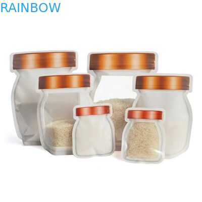 CBD 종자용 메이슨 항아리 파우치 CBD 꽃 구미 THC 인디카 잎 지퍼가 있는 불규칙한 포장 파우치