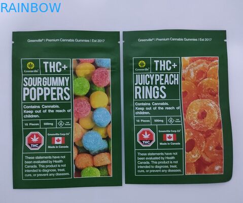 1g 4g 7g 10g 알루미늄 호일 친구 포장 가방 CBD 거미 파우치 델타 8 지퍼가있는 냄새 방지 가방