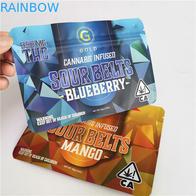 1g 4g 7g 10g 알루미늄 호일 친구 포장 가방 CBD 거미 파우치 델타 8 지퍼가있는 냄새 방지 가방