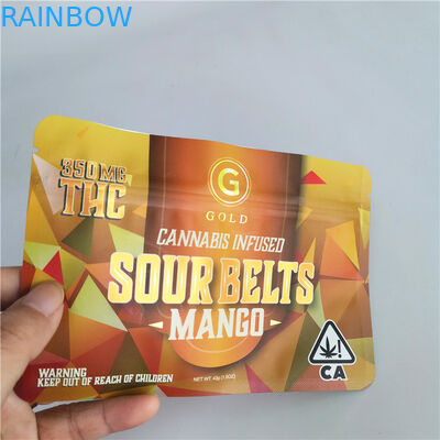 4X6 인치 Mylar Ziplock 백 포일 안감 THC CBD Swiss Weeds