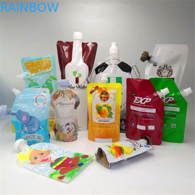 주스 이유식 우유 차 식품 파우치 포장 패킷에 대한 플라스틱 액체 증거 주둥이 파우치 mylar 가방 도매 도매