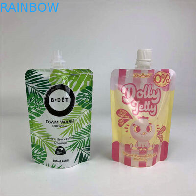 개인 사용자 정의 1리터 액체 스탠드 업 백 무광택 인쇄 라벨 종자 기름 주둥이 파우치