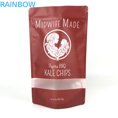 알루미늄 식품 포장 가방 매트 효과 플라스틱 적층 스탠드 업 차 혼합 야채 파우치 파우치