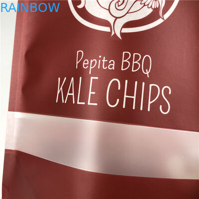 알루미늄 식품 포장 가방 매트 효과 플라스틱 적층 스탠드 업 차 혼합 야채 파우치 파우치