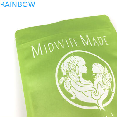 관례에 의하여 인쇄되는 음식 급료는 명확한 창을 가진 지퍼 자물쇠 물개 플라스틱 호일 비스킷 칩 종이 포장 부대를 위로 서 있습니다