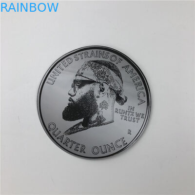 소프트 터치 플라스틱 3.5g 팩 Mylar 가방은 지플락 원형 7g 쿠키 파우치로 불규칙한 파우치를 잘라냅니다.