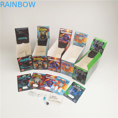 Rhino 7 Platinum 3D 알약 포장 카드 상자 Blister Mamba Pather