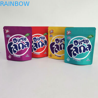 식용 광택이 없는 Mylar 알루미늄 부대 냄새 증거 Runtz 7g 35g CMYK 그라비아