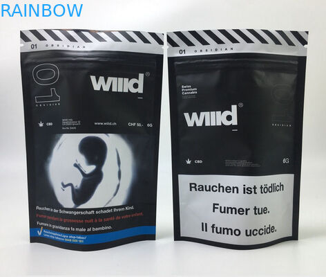 음식 Runtz Mylar 지플락 부대 식용 포장 Uv 반점 MOPP CMYK 사진 요판