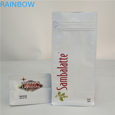 데그라싱 밸브 아래 거싯대는 110 마이크론 매트 CMYK MOPP를 지퍼로 엽니다