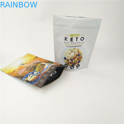 CMYK CPP 재밀봉할 수 있는 마일라 가방 프로스티드 입지 업 도이팩 지퍼 120 마이크 MOPP