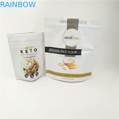 CMYK CPP 재밀봉할 수 있는 마일라 가방 프로스티드 입지 업 도이팩 지퍼 120 마이크 MOPP