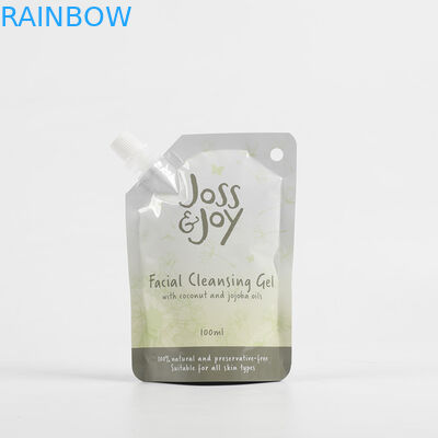 사용자 지정 필름 플라스틱 화장품 스탠드업 스푸트 포지 얼굴 크림 포장 재충전 가방