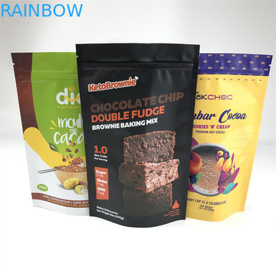 식품 등급 지프 잠금 장치 플라스틱 백 알루미늄 호일은 지퍼와 봉지를 견딥니다