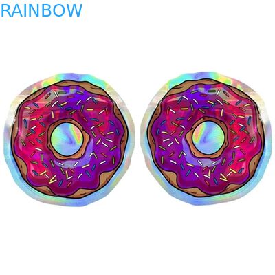 냄새 증명 마일라 에더블스 플라스틱 백 꽃 씨 홀로그래프 라운드 형상 봉지 3.5G