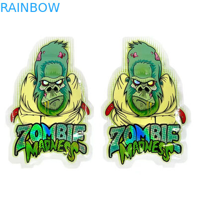 냄새 증명 마일라 에더블스 플라스틱 백 꽃 씨 홀로그래프 라운드 형상 봉지 3.5G