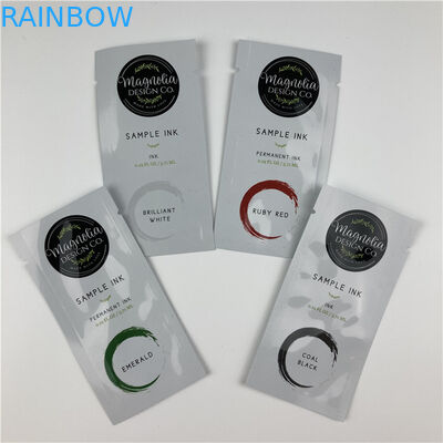 지퍼 비어 있는 포일 커피 차 정제 샤쉐로 패키징하는 작은 크라프트 지 화장용 팁