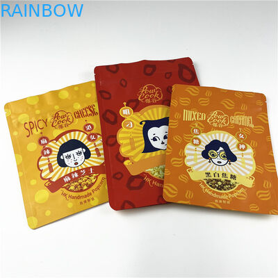 인쇄된 스낵 단백질바 팝콘 마일라 지플록식 가방 플라스틱 푸드 패키지 250g