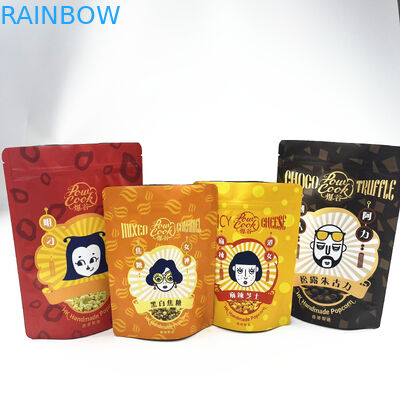 식품 스낵 쿠키를 위한 재밀봉할 수 있는 냄새 증명 마일라 알루미늄 지플록식 패키징 테플론제 백