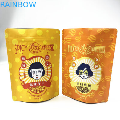 식품 스낵 쿠키를 위한 재밀봉할 수 있는 냄새 증명 마일라 알루미늄 지플록식 패키징 테플론제 백