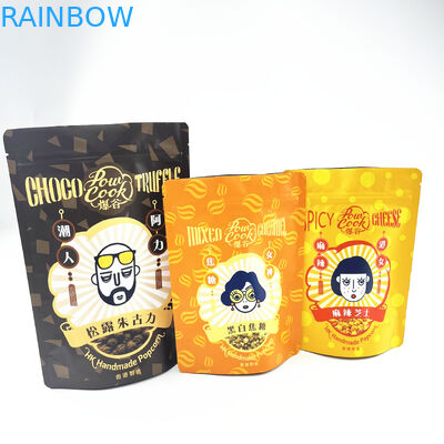 식품 스낵 쿠키를 위한 재밀봉할 수 있는 냄새 증명 마일라 알루미늄 지플록식 패키징 테플론제 백