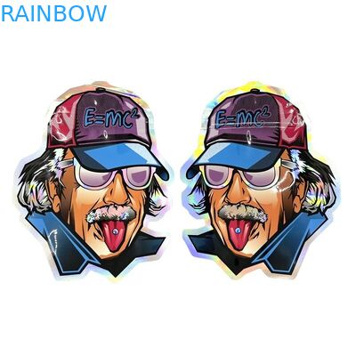 맞춘 불규칙한 모양 마일라 플라스틱 지퍼 백 냄새 증명 3.5g 7g