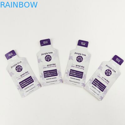 특별한 모양이 형성된 관습 인쇄된 마일라 가방은 지퍼와 불규칙한 팁을 다이 컷합니다