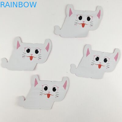 특별한 모양이 형성된 관습 인쇄된 마일라 가방은 지퍼와 불규칙한 팁을 다이 컷합니다