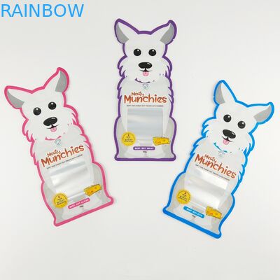 특별한 모양이 형성된 관습 인쇄된 마일라 가방은 지퍼와 불규칙한 팁을 다이 컷합니다