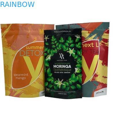 방습 지퍼는 식품 차 커피 패키징을 위한 팁을 견딥니다