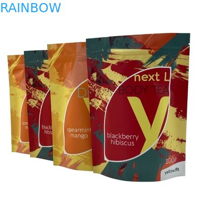 방습 지퍼는 식품 차 커피 패키징을 위한 팁을 견딥니다